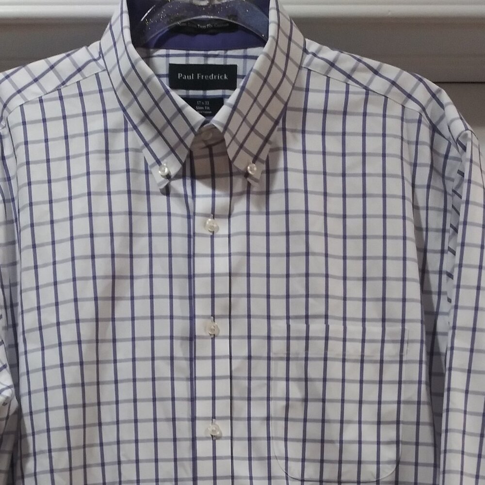 Paul Fredrick dress shirt Sz 17x33